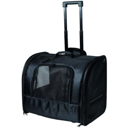TRIXIE Sac a roulettes pour chat et chien - Noir - 45 × 41 × 31 cm