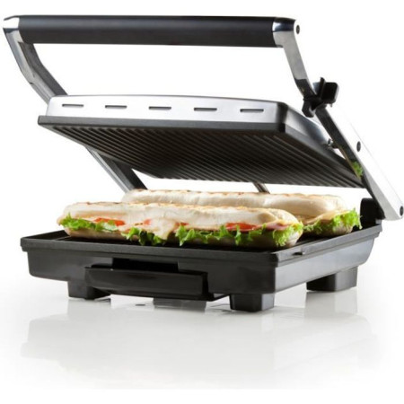 Grill multifonctions électrique DOMO - Grandes plaques Teflon - Couvercle flottant -