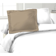 LOVELY HOME Lot de 2 Taies d'Oreillers 100% coton 50x70 cm - Beige LOVELY HOME Lot de 2 Taies d'Oreillers 100% coton 50x70 cm - Beige