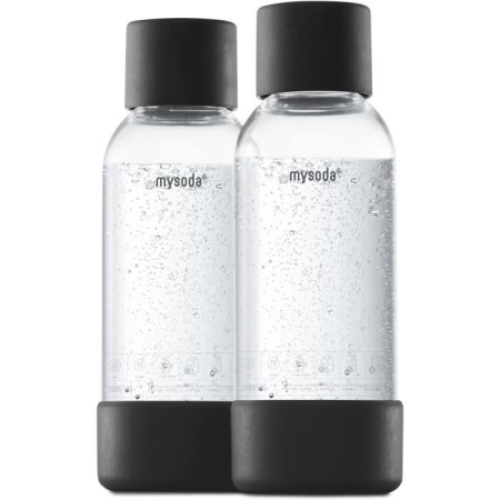 MYSODA - Pack de 2 bouteilles Black PET et Biocomposite 0