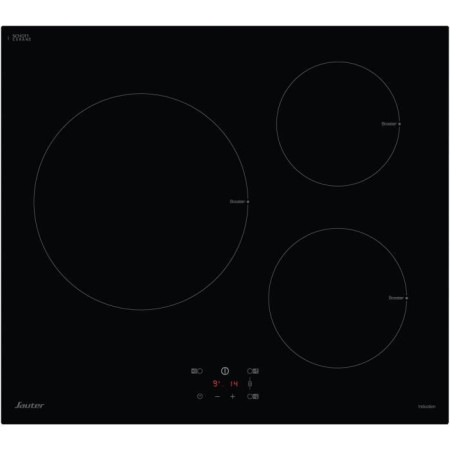 Table de cuisson induction SAUTER - 3 foyers - L60 cm - SI934B - 7200W - Noir