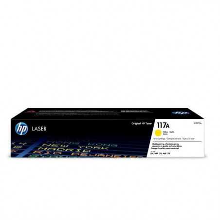 HP 117A Cartouche de toner jaune authentique (W2072A) pour imprimantes HP Laser 150 et imprimantes multifonctions HP Laser 178/1