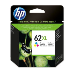 HP 62XL Cartouche d'encre trois couleurs grande capacité authentique (C2P07AE) pour O HP 62XL Cartouche d'encre trois couleurs grande capacité authentique (C2P07AE) pour O