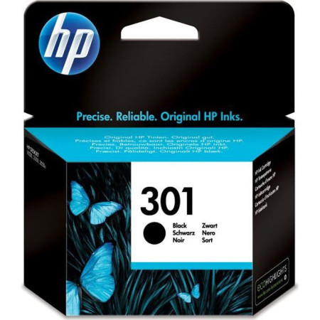 HP 301 Cartouche d'encre noire authentique (CH561EE) pour HP Envy 4505 et HP DeskJet