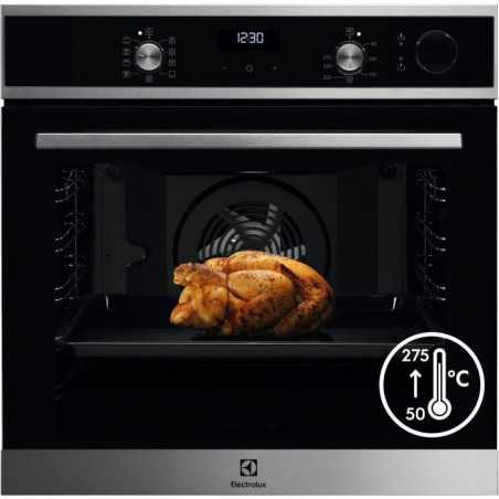 Four électrique encastrable 25% vapeur -Chaleur tournante pulsée ELECTROLUX EOC5H40X SÉRIE 700 PRO SteamCrisp -Acier inoxydable-