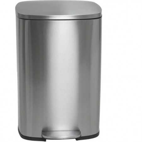 Poubelle de Cuisine a Pédale - ADMIRAL - 50 L - Argent - Kitchen Move