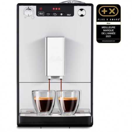Machine a café broyeur a grain - Melitta - Solo - Argent
