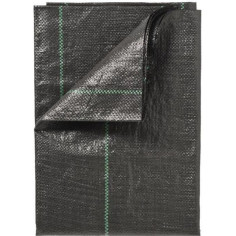 Nature Bâche de sol de contrôle des mauvaises herbes 1x25 m Noir Nature Bâche de sol de contrôle des mauvaises herbes 1x25 m Noir