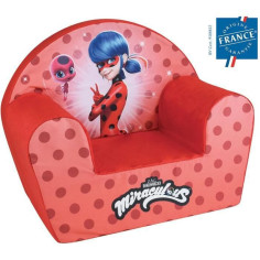 FUN HOUSE Miraculous Fauteuil club Lady Bug - l.52 x P.33 x H.42 cm - Pour enfant ori FUN HOUSE Miraculous Fauteuil club Lady Bug - l.52 x P.33 x H.42 cm - Pour enfant ori