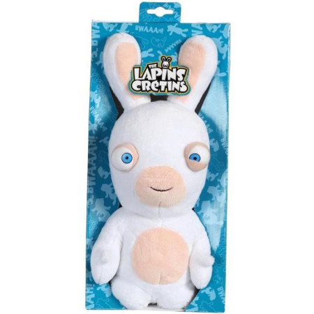 Gipsy Toys - Lapins Crétins Sonores - Bouche Fermée - 28 cm - Blanc