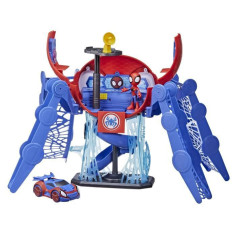 Quartier Général De Spidey - Jouet Avec Lumières Et Sons - Figurine Spidey Et Véhicule Inclus - Dès 3 Ans