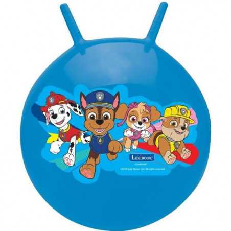 Balle sauteuse Gonflable - Lexibook - Pat'Patrouille - Pompe Manuelle Incluse - Plastique sécurisé et résistant - Bleu