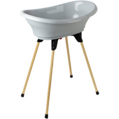 THERMOBABY Kit baignoire VASCO Gris charme : baignoire + pieds + tuyau de vidange THERMOBABY Kit baignoire VASCO Gris charme : baignoire + pieds + tuyau de vidange