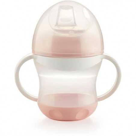 THERMOBABY Tasse anti-fuites + couv - Rose poudré