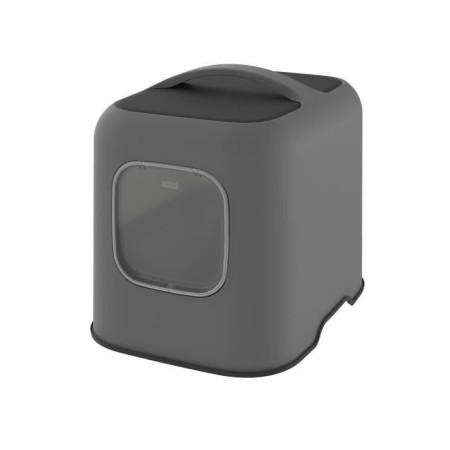 ROTHO - Maison toilette pour chat 50 x 38x 40 cm - Bac a litiere - Anthracite
