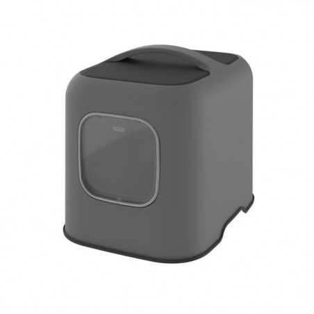 ROTHO - Maison toilette pour chat 50 x 38x 40 cm - Bac a litiere - Anthracite