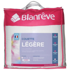 BLANREVE Couette légere en microfibre - 240 x 260 cm - Blanc BLANREVE Couette légere en microfibre - 240 x 260 cm - Blanc