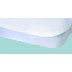Protege-matelas Alese imperméable Elasretane éponge bouclette 100% coton 80x190 cm blanc Protege-matelas Alese imperméable Elasretane éponge bouclette 100% coton 80x190 cm blanc