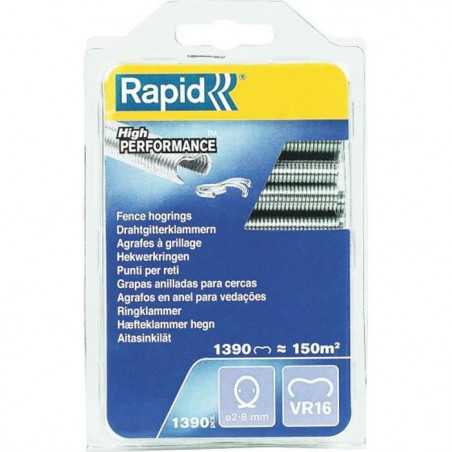 Agrafes grillage - RAPID - VR16 acier galvanisé - Pose de clôture - Blister 1390 - (40108799)