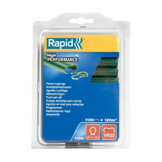 Agrafe a grillage VR22 Rapid Agraf - Plastifiées vertes - 1100 agrafes Agrafe a grillage VR22 Rapid Agraf - Plastifiées vertes - 1100 agrafes