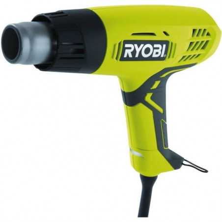 RYOBI - Décapeur thermique 2 000 W - 2 températures 400 / 600°C - 2 positions de débit d'air - Livré avec 2 buses - EHG2000