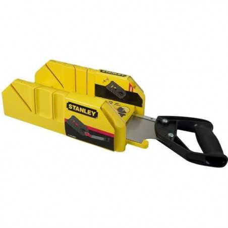 Boite a coupe Holster ABS Plastique + scie a dos integrée - STANLEY - 1-19-800 - 350 mm
