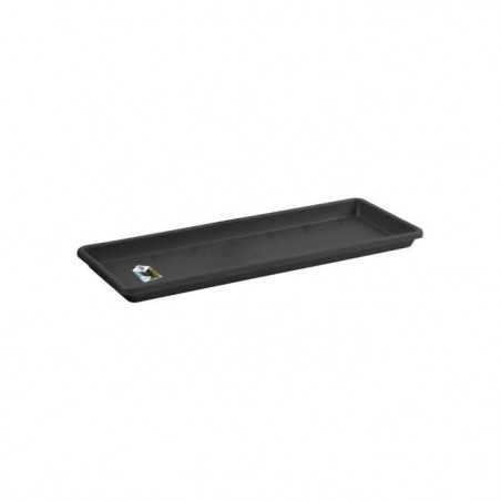 ELHO Soucoupe Barcelona Balconniere 50 - L16,7 x l45,5 x H3 cm - Anthracite - Plastique