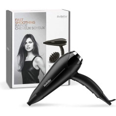 Seche-cheveux - BaByliss - D572DE Turbo Smooth 2200 avec Technologie Ionique et Céramique Seche-cheveux - BaByliss - D572DE Turbo Smooth 2200 avec Technologie Ionique et Céramique