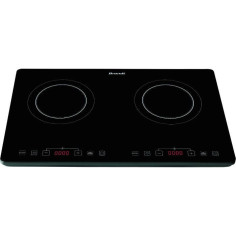 BRANDT Table induction 2 foyers 2000 Watts par foyer 10 positions de cuisson TI2SLIM1 noire BRANDT Table induction 2 foyers 2000 Watts par foyer 10 positions de cuisson TI2SLIM1 noire