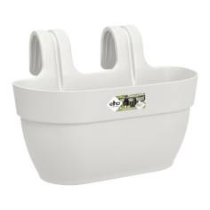 Pot de fleurs ELHO Vibia Campana Easy Hanger Medium - Blanc Soie - Balcon extérieur - Pot de fleurs ELHO Vibia Campana Easy Hanger Medium - Blanc Soie - Balcon extérieur -