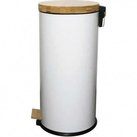 Poubelle de Cuisine a Pédale - FOREST - 30 L - Blanc Mat - Kitchen Move