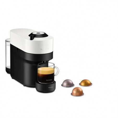 NESPRESSO KRUPS Vertuo Pop Machine a café, Cafetiere espresso, Blanche YY8889FD