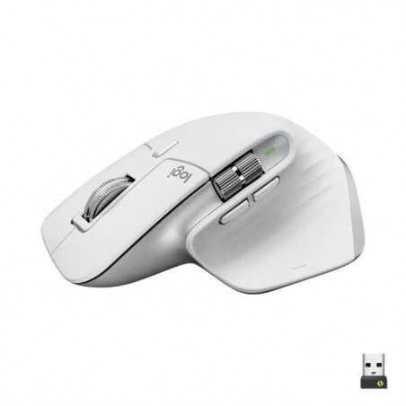 Souris Logitech MX Master 3S - Sans Fil avec Défilement Clics Silencieux - Gris Pale