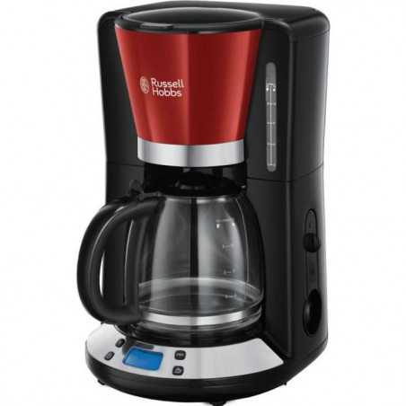 Cafetiere Filtre - RUSSELL HOBBS - Colours Plus 24033-56 - Inox - Programmable - 15 tasses - Technologie WhirlTech - 1100 W