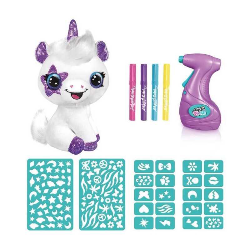 Peluche Airbrush Panda à personnaliser - Peluche spray art avec feutres et pochoirs - OFG 257 - Canal Toys - Jeux - Jouets
