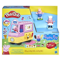 Play-Doh Peppa et le camion de glaces - Figurines Peppa et George et 5&nbsp;pots de pâte a