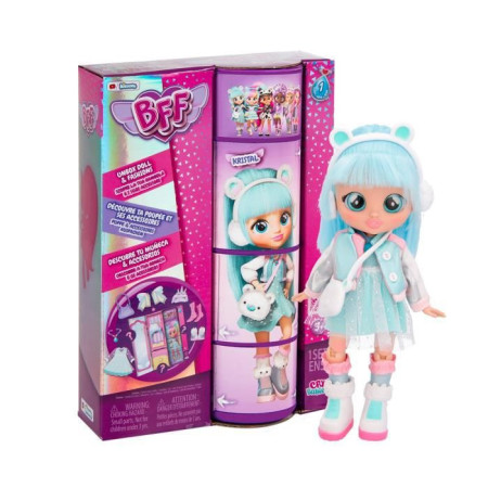 IMC TOYS - Poupée mannequin BFF Kristal - Cry Babies Best Friends Forever - 904323