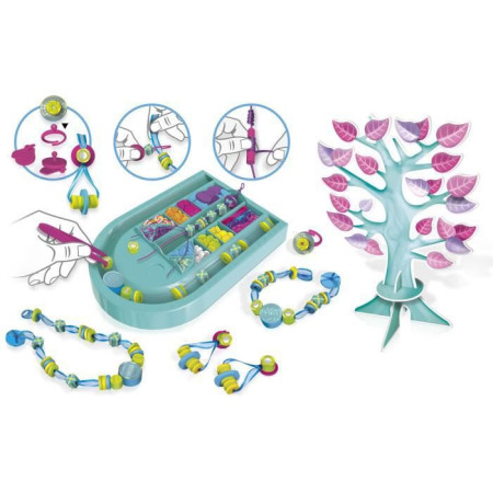 Lisciani - THE MOON ACADEMY : MY MOON LAB - Mon Laboratoire Lunaire pour Enfants dès 7 Ans - Kit Création Pendentifs et Bagues de Lune Magique - Expériences Scientifiques Créatives