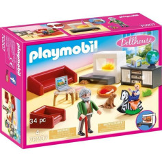 PLAYMOBIL - 70207 - Dollhouse La Maison Traditionnelle - Salon avec cheminée PLAYMOBIL - 70207 - Dollhouse La Maison Traditionnelle - Salon avec cheminée