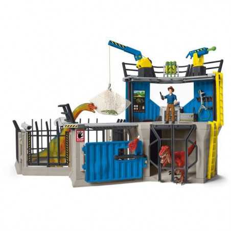 Grande station de recherche Dino, coffret de 72 pieces, jouets, Des 5 ans, Schleich 41462 Dinosaurs