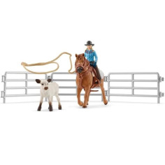 Coffret SCHLEICH - Equipe de Cowboy et leurs lassos - 42577 - Gamme Farm World Coffret SCHLEICH - Equipe de Cowboy et leurs lassos - 42577 - Gamme Farm World