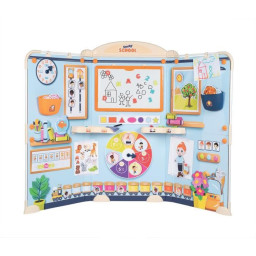 Smoby School - Salle de classe Smoby -Triptyque avec tubes en métal et 4 pieds - des 3 ans
