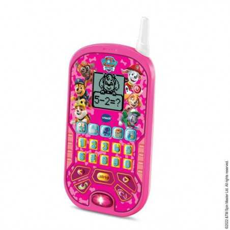 VTECH - PAT PATROUILLE - Smartphone Éducatif Rose - 6 activités éducatives - Appels et messages vocaux