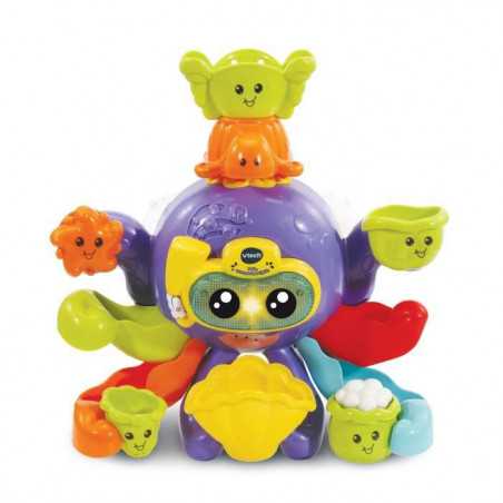 Jouet de Bain interactif VTECH BABY - Polo, Mon Poulpe Rigolo - Multicolore - Pour Bébé de 1 a 5 ans