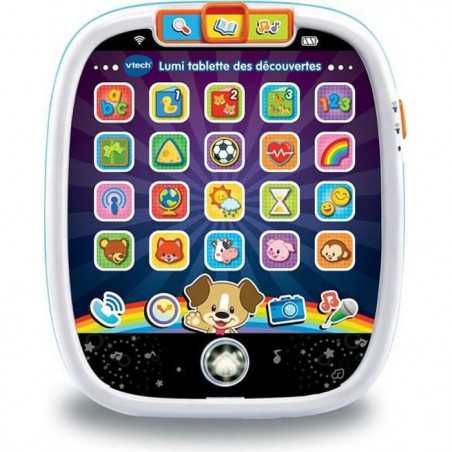 Tablette VTECH BABY Lumi des Découvertes Blanche - Jouet tactile et lumineux pour les tout-petits de 9 a 36 mois