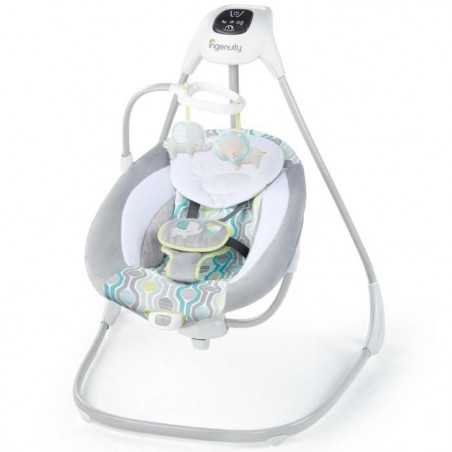 INGENUITY Balancelle transat bébé électrique pivotante 180° – Everston, 6 vitesses, cadeau bébé