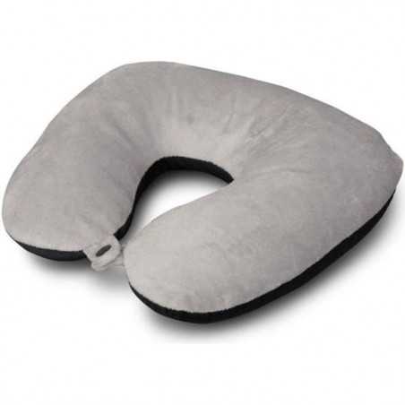 Coussin microbilles 2en1 Cale nuque et Oreiller 37x29x10cm - KINE TRAVEL - Microbilles et textile doux ultra confort