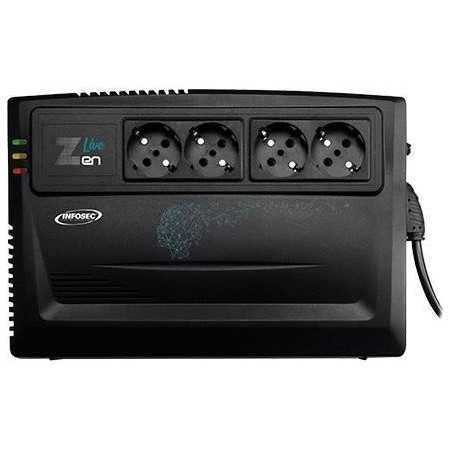 INFOSEC Zen Live 800 Onduleur Line Interactive 800 VA 4 Prises FR/SCHUKO - 66083