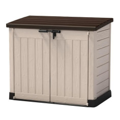 KETER - Coffre de rangement extérieur en résine 1200 litres Beige et marron - Range P