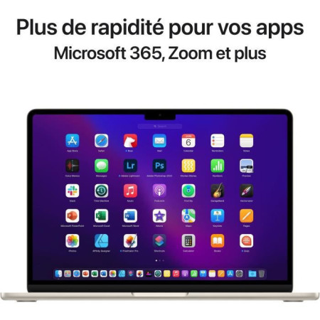 6 MacBook Air M2 - RAM 8Go - Stockage 256Go - Lumiere Stellaire - AZERTY